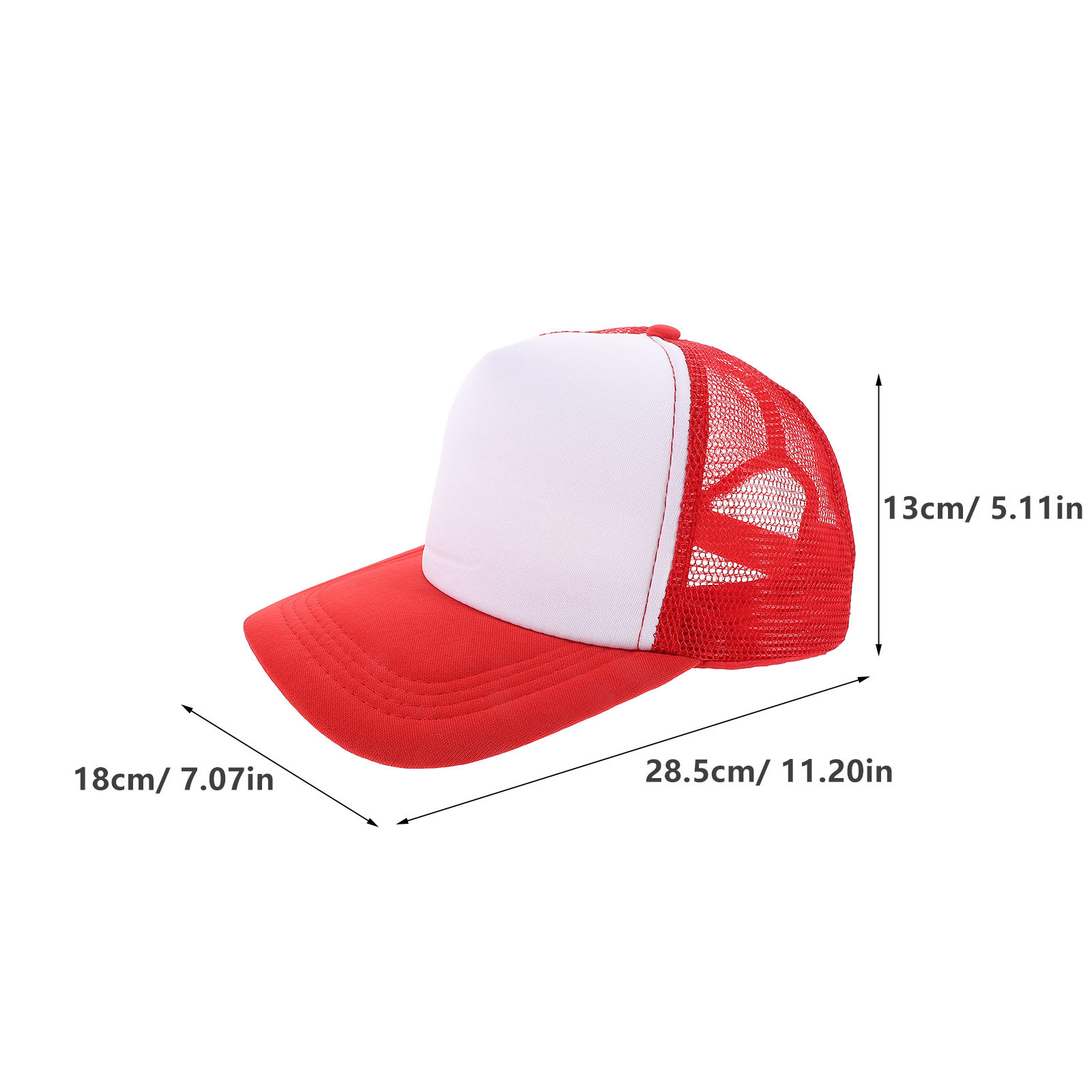 10個入り、無地の昇華プリント用野球帽。メッシュ素材で通気性 - Hat Sublimation Blank のレビューと価格