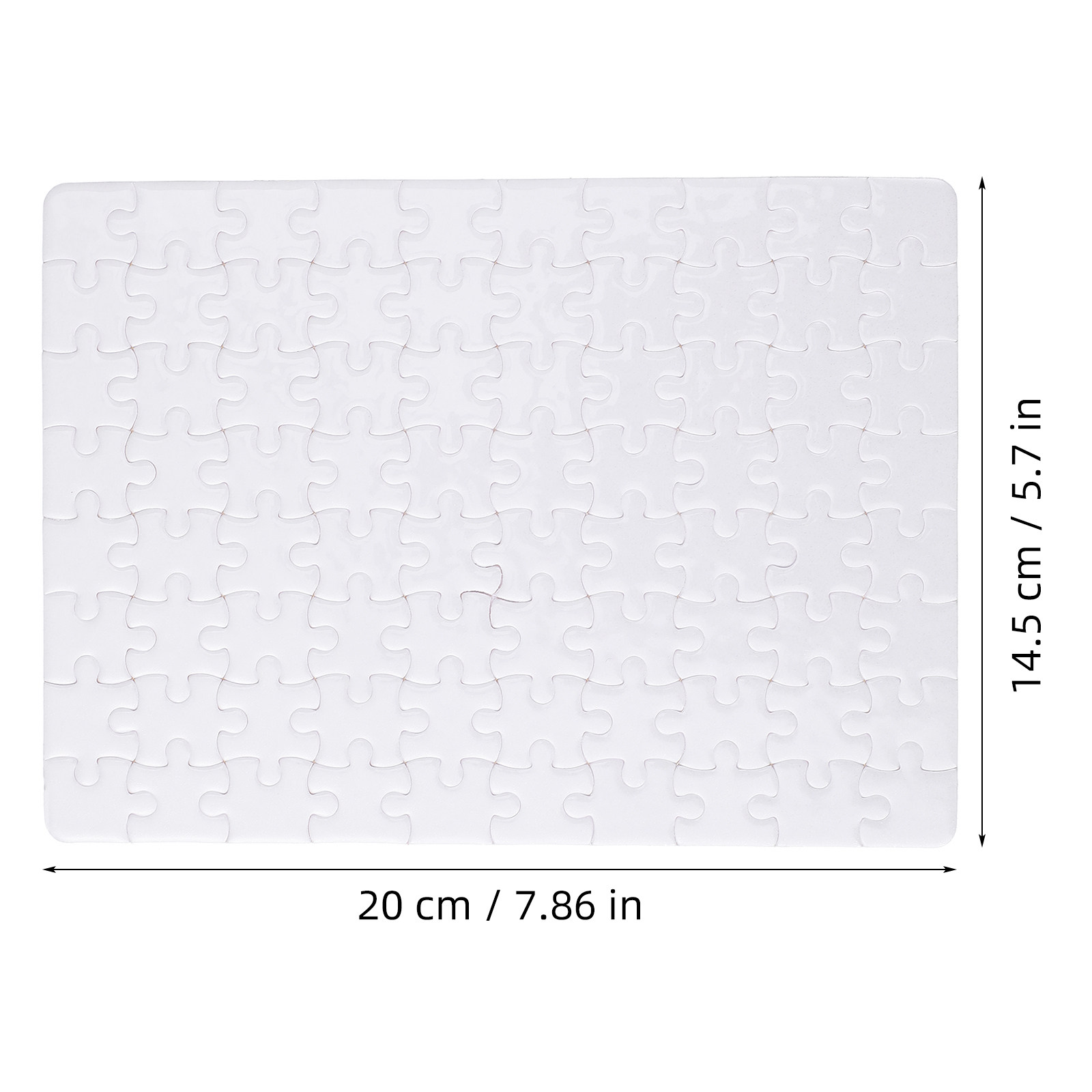 昇華プリント用の白いパズルボード4枚セット。DIYで絵を描い - Puzzle Blank White のレビューと価格