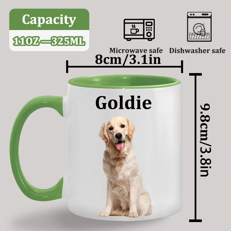 カスタムセラミックマグカップ、内側とハンドルの色が選べる、D - Sublimation Mug White のレビューと価格