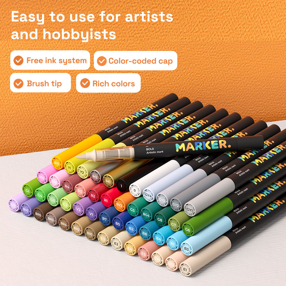 アクリルペイントマーカーペンセット - 60/36/12色  - Copic Marker Classic のレビューと価格
